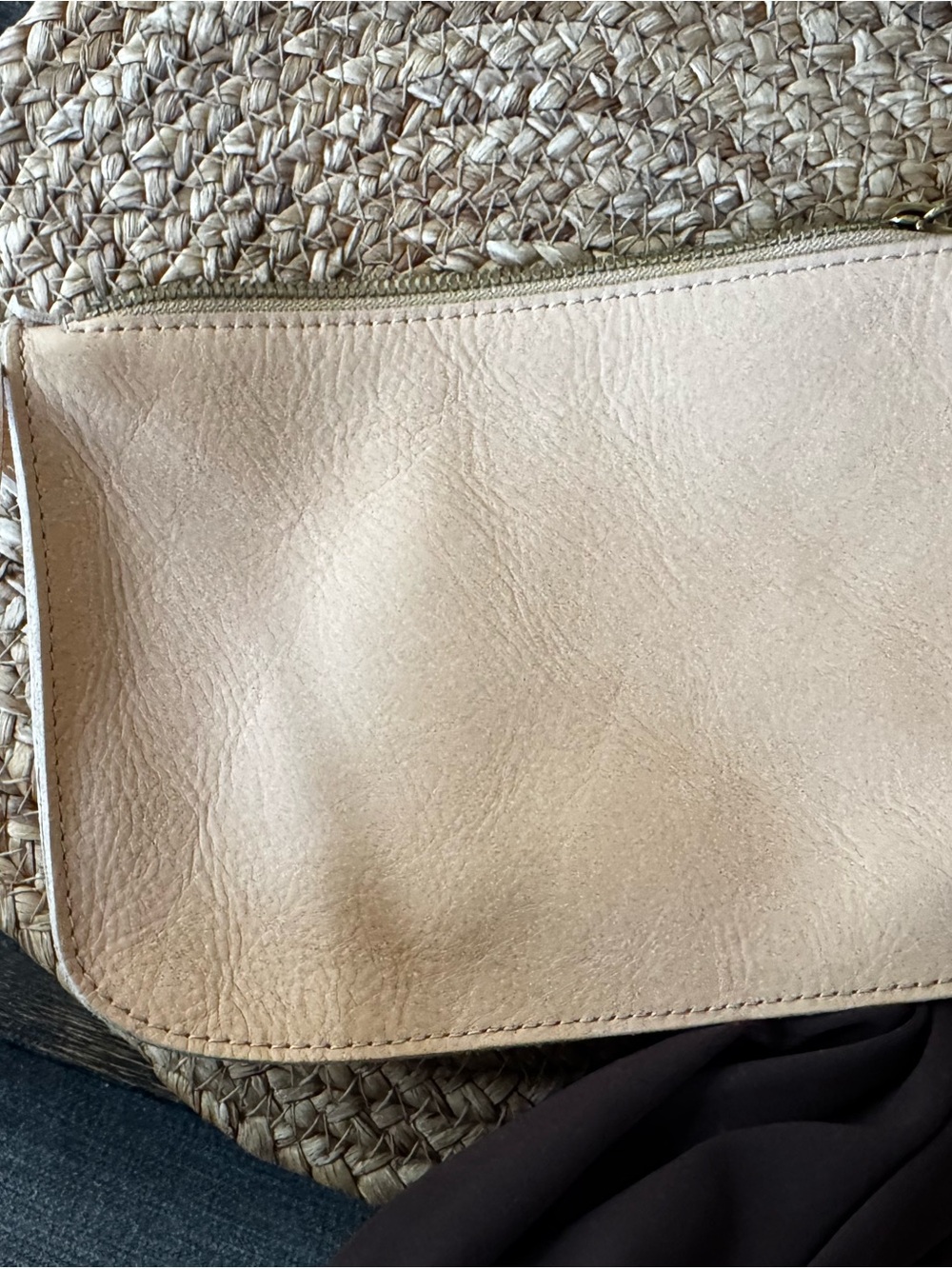 Madewell Cream Leather Crossbody Bag - Picture 3 of 8